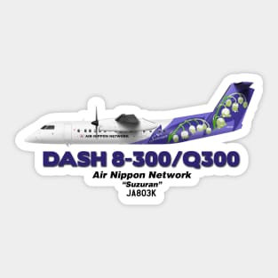 DeHavilland Canada Dash 8-300/Q300 - Air Nippon Network "Suzuran" Sticker
